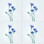 Плитка с узором Васильки варинант исполнения - 1 | Loft Concept в Сочи