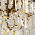 Люстра многоярусная с овальными прозрачными подвесками 36 см Harmonica варинант исполнения - 9 | Loft Concept в Сочи