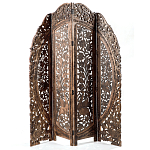 Ширма с  орнаментом ручная резьба Indian Antique Furniture варинант исполнения - 1 | Loft Concept в Сочи