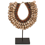 Этническое ожерелье из ракушек на подставке Ethnic Necklace Brown Shells варинант исполнения - 1 | Loft Concept в Сочи