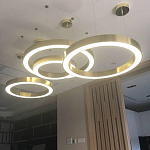 Люстра Light Ring Horizontal Латунь варинант исполнения - 2 | Loft Concept в Сочи