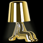 Настольная лампа фигурная цвета золото с гладким абажуром Высота 16 см Sophia варинант исполнения - 3 | Loft Concept в Сочи