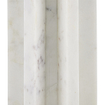 Настольная лампа мраморная с тканевым цилиндрическим абажуром Sharpened варинант исполнения - 1 | Loft Concept в Сочи