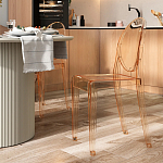 Прозрачный стул с янтарным оттенком LOUIS GHOST CHAIR варинант исполнения - 8 | Loft Concept в Сочи