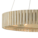 Люстра круглая из толстых деревянных реек Natural Style варинант исполнения - 1 | Loft Concept в Сочи