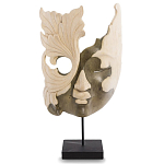 Маска ручной работы деревянная резная Mask Flower варинант исполнения - 1 | Loft Concept в Сочи