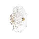 Бра в форме прозрачного стеклянного цветка с рельефной текстурой Textured Glass варинант исполнения - 1 | Loft Concept в Сочи