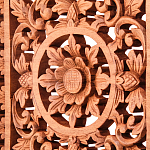 Панно из дерева квадратное Panel With Trees варинант исполнения - 2 | Loft Concept в Сочи