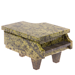 Шкатулка в виде рояля из натурального камня змеевик Stone Casket варинант исполнения - 1 | Loft Concept в Сочи