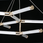 Люстра с геометрической конструкцией из вытянутых цилиндрических плафонов Hex Scaffold  варинант исполнения - 8 | Loft Concept в Сочи