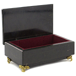 Шкатулка из натурального камня змеевик чёрного цвета Stone Casket варинант исполнения - 4 | Loft Concept в Сочи