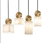 Подвесной светильник светодиодный с квадратным плафоном Stone Helios варинант исполнения - 3 | Loft Concept в Сочи