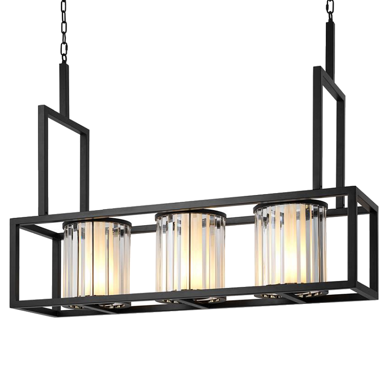 Люстра Chandelier Carducci Black Черный Прозрачный (Transparent) в Сочи | Loft Concept 