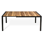 Стол обеденный раздвижной с прямоугольной столешницей на четырех черных ножках Blair варинант исполнения - 3 | Loft Concept в Сочи