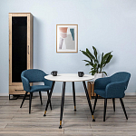 Шкаф-витрина в стиле лофт с чёрной стеклянной дверью Urban Style Space варинант исполнения - 6 | Loft Concept в Сочи