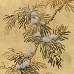 Обои ручная роспись Silk Tree Original colourway on Gold Bullion gilded paper варинант исполнения - 2 | Loft Concept в Сочи