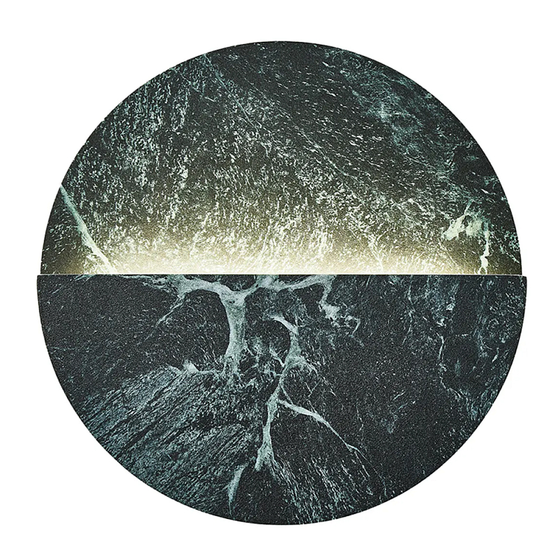 Бра в форме диска из керамогранита Eclipse of Celestial Bodies Зеленый в Сочи | Loft Concept 