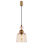 Подвесной светильник со стеклянным плафоном янтарного цвета Prestige варинант исполнения - 2 | Loft Concept в Сочи