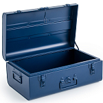 Металлический сундук Metal Dark Blue варинант исполнения - 3 | Loft Concept в Сочи