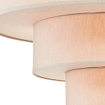 Люстра круглая трехъярусная с тканевыми абажурами Light Soft Glow варинант исполнения - 2 | Loft Concept в Сочи