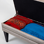 Мягкая банкетка с зоной для хранения Casket Beige варинант исполнения - 4 | Loft Concept в Сочи