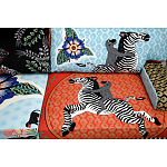 Большой Трехместный Диван с цветным принтом Qalakabusha Large Sofa варинант исполнения - 6 | Loft Concept в Сочи