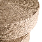 Приставной стол с отделкой из джута Juti D35 см варинант исполнения - 4 | Loft Concept в Сочи