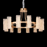 Люстра круглая с текстурными цилиндрическими плафонами Glimpse варинант исполнения - 5 | Loft Concept в Сочи