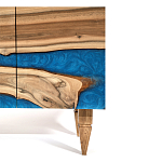 Стильный Буфет лофт 4 двери Cabinet Crimson River фасад эпоксидная смола  варинант исполнения - 4 | Loft Concept в Сочи