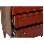 Комод красный из массива бука с 3-мя ящиками Wenge Light варинант исполнения - 5 | Loft Concept в Сочи