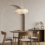 Подвесной светильник цвета латунь с белым матовым плафоном с геометрическим рисунком Feiss варинант исполнения - 8 | Loft Concept в Сочи