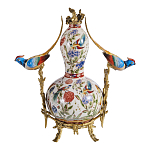 Ваза из фарфора с птицами и цветочной росписью Garden of Eden варинант исполнения - 2 | Loft Concept в Сочи