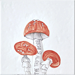 Плитка с узором Мухомор варинант исполнения - 2 | Loft Concept в Сочи