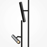 Напольный торшер светодионый черный Lumen Duo варинант исполнения - 2 | Loft Concept в Сочи