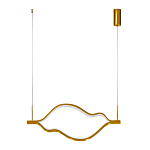 Подвесной светильник волнообразный изогнутый на двух тросах 103 см Spiral Lighting варинант исполнения - 3 | Loft Concept в Сочи