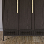 Большой Шкаф Primo Темный орех с 3 дверьми и 3 выдвижными ящиками варинант исполнения - 2 | Loft Concept в Сочи