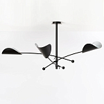 Потолочный светильник с подвижными плафонами Aracea Black Ceiling Lamp варинант исполнения - 3 | Loft Concept в Сочи