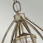 Подвесной светильник овальной формы с цилиндрическим плафоном в цвете сусальное серебро Kichler варинант исполнения - 3 | Loft Concept в Сочи