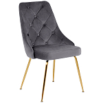 Стул в серой велюровой обивке Ward Grey Velour Chair варинант исполнения - 1 | Loft Concept в Сочи