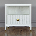 Прикроватная тумбочка с полкой Elsa Dreams White варинант исполнения - 5 | Loft Concept в Сочи