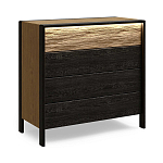 Комод 4 ящика с подсветкой на рельефном фасаде Warm Industrial варинант исполнения - 3 | Loft Concept в Сочи