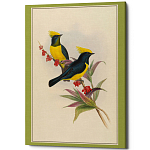 Постер на холсте с изображением птиц Blooming Birds Poster варинант исполнения - 9 | Loft Concept в Сочи
