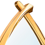 Зеркало овальное в деревянной золотистой раме Oval Gold Lines варинант исполнения - 2 | Loft Concept в Сочи