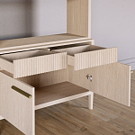 Стеллаж Primo с ящиками Светлый дуб  варинант исполнения - 6 | Loft Concept в Сочи