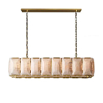 Люстра с абажуром из прямоугольных мраморных панелей Calling to Shine варинант исполнения - 7 | Loft Concept в Сочи