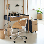 Вращающееся офисное кресло на колёсах Delwyn Chair варинант исполнения - 5 | Loft Concept в Сочи