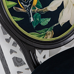 Стул чёрный из натурального бука с изображением птица в саду Blooming Magnolias варинант исполнения - 3 | Loft Concept в Сочи