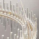 Люстра круглая с прозрачными стеклянными трубками 51 см Nembus варинант исполнения - 11 | Loft Concept в Сочи