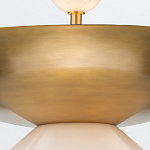 Подвесной светильник латунного цвета с конусовидным белым плафоном Quintiesse варинант исполнения - 11 | Loft Concept в Сочи