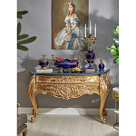 Подсвечник из темно-синего фарфора с бронзовыми элементами и цветами Eden Garden варинант исполнения - 3 | Loft Concept в Сочи